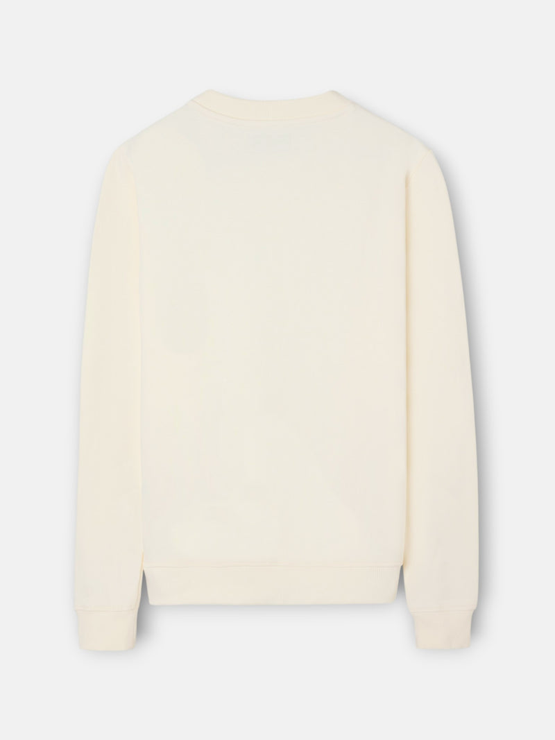 Sudadera Silbon flock crema