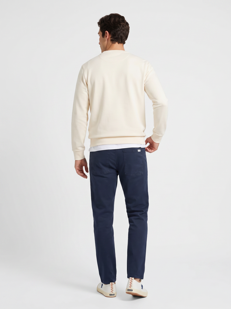Sudadera Silbon flock crema