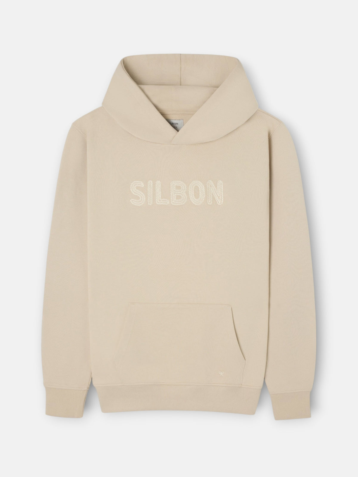 Sweat à capuche avec cordon beige