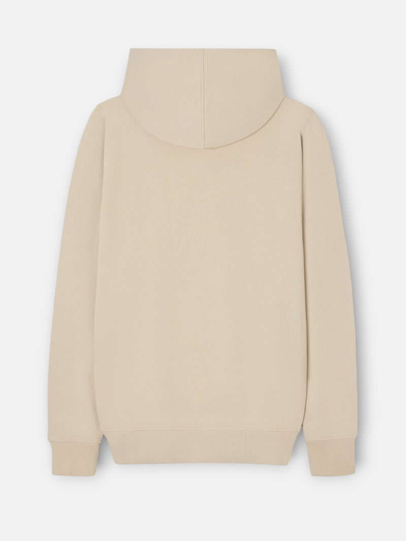 Sweat à capuche avec cordon beige