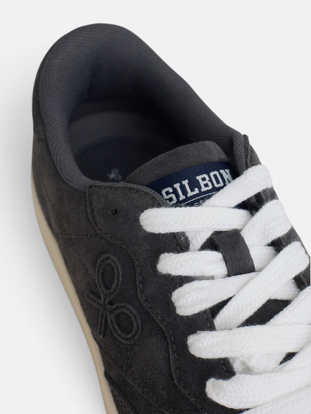 Zapatilla casual serraje azul marino