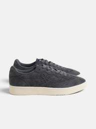 Zapatilla casual serraje azul marino