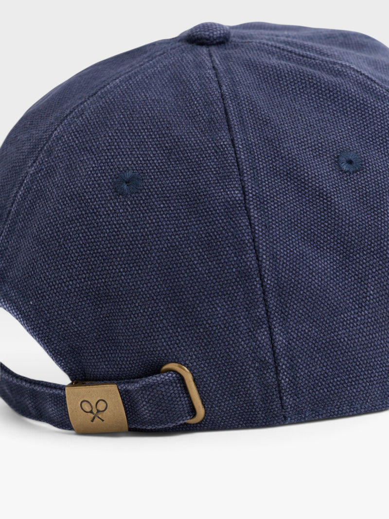 Gorra silbon desgastada azul marino