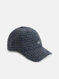 Gorra tweed azul marino