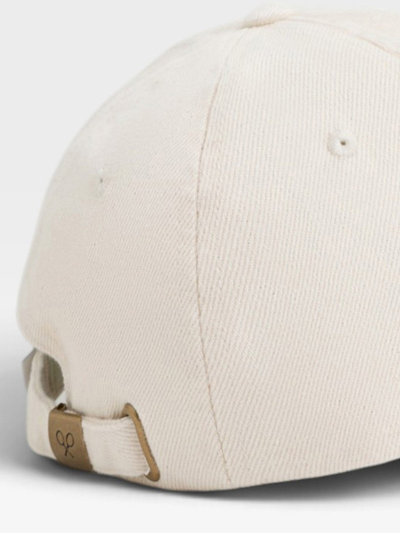 Gorra raqueta relieve beige