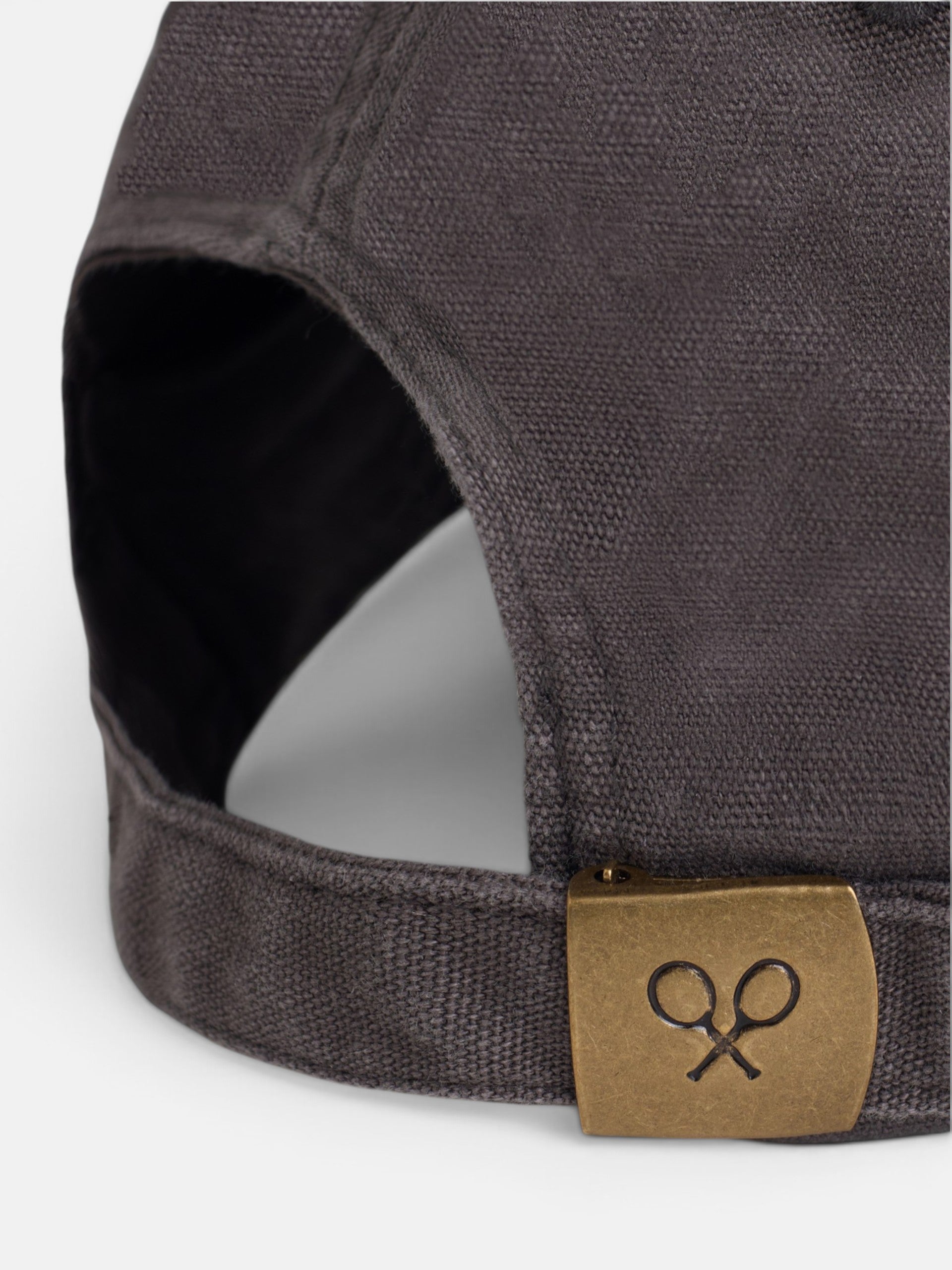 Gorra raquetas bordadas marron