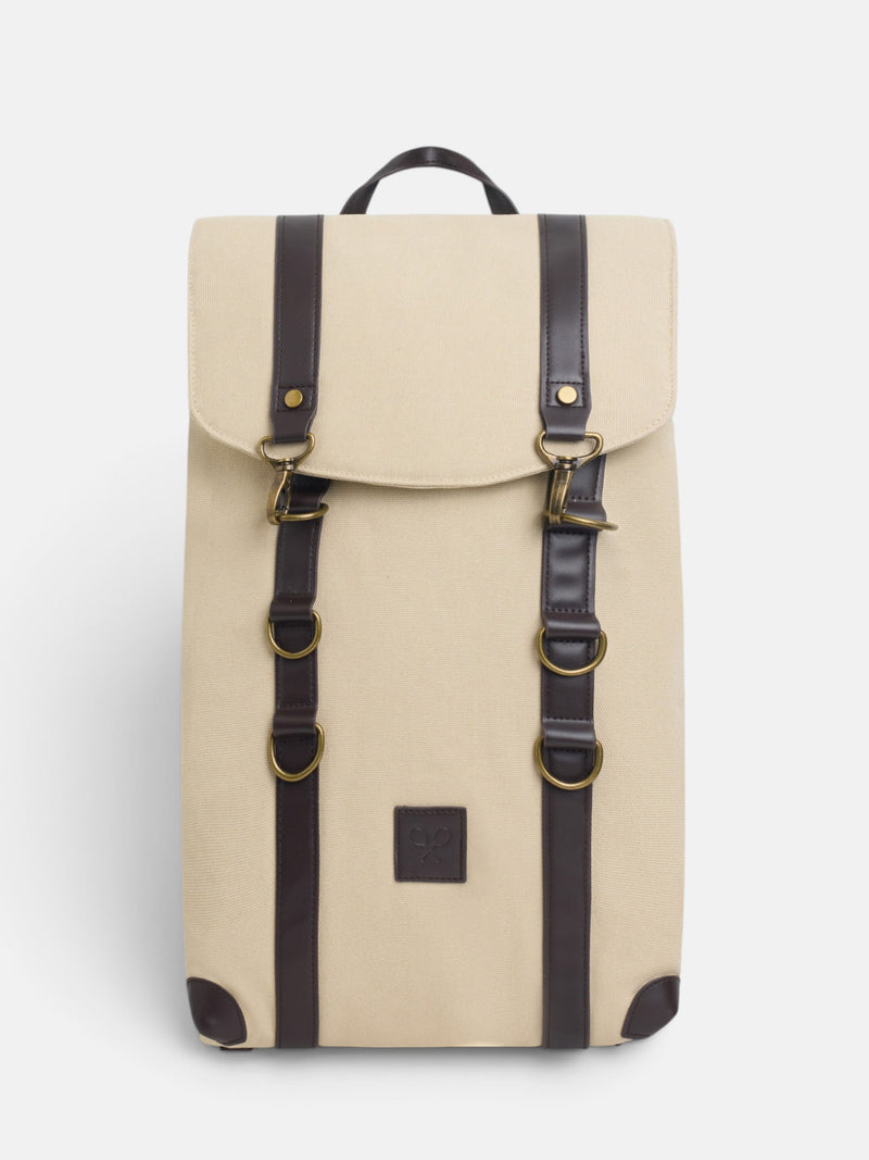 Mochila ajustable beige