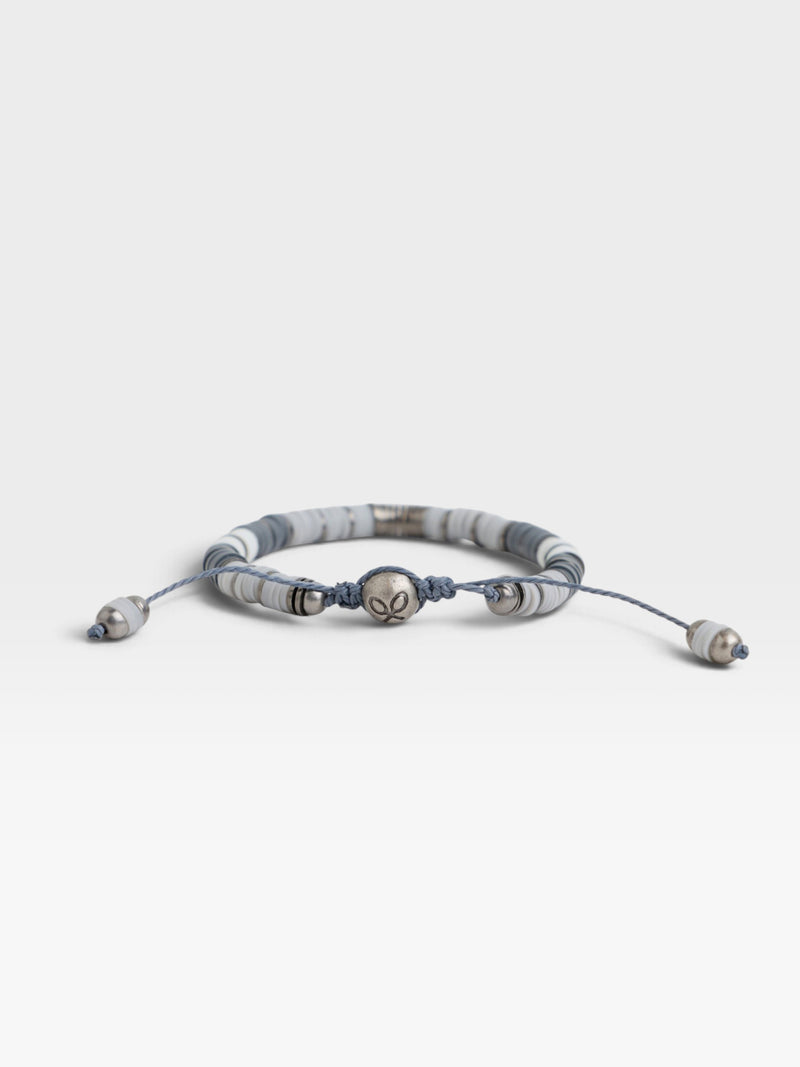 Pulsera cilindro raqueta gris