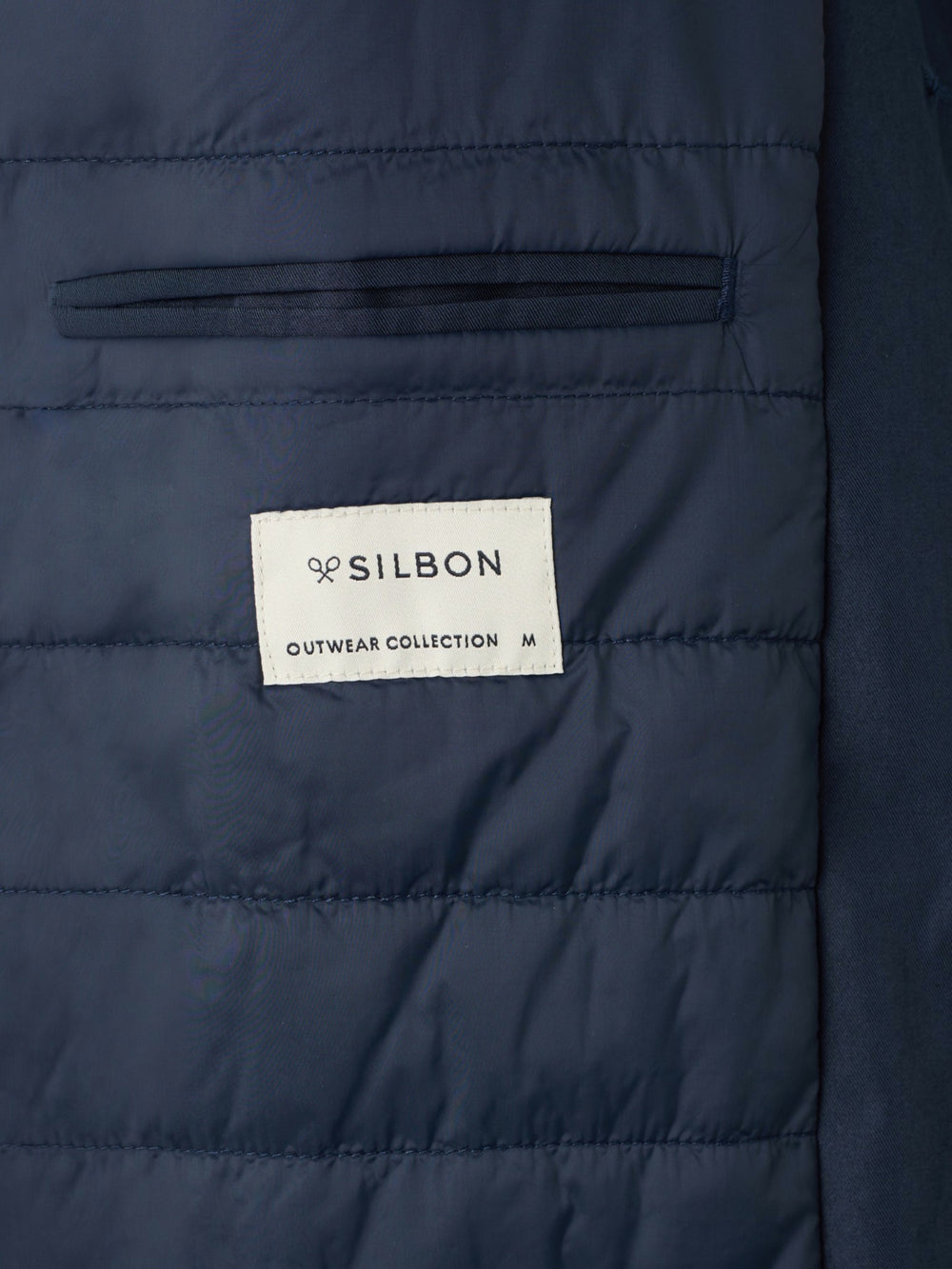 Gabardina corta azul marino
