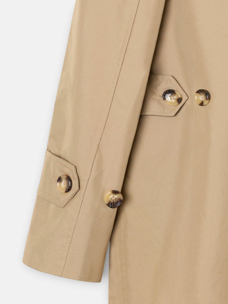 Gabardina larga beige