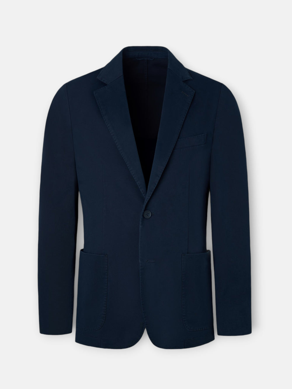 Americana casual recta azul marino