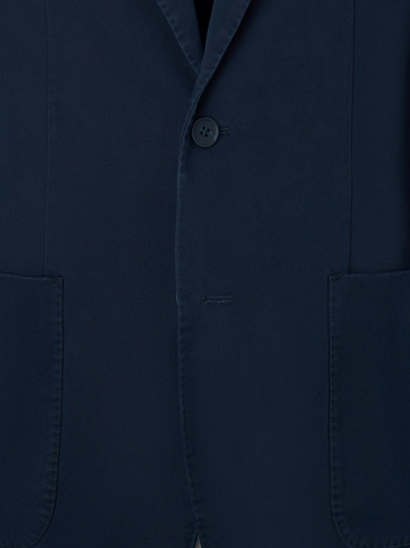 Navy blue straight casual blazer
