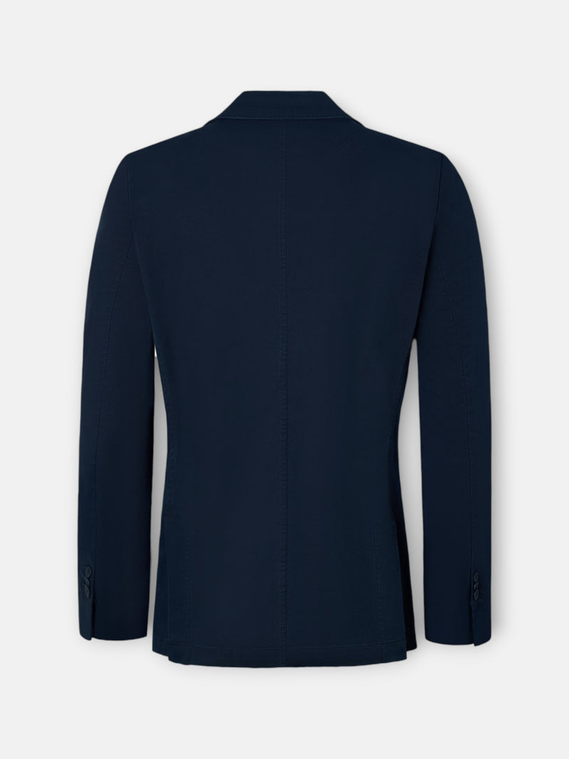 Navy blue straight casual blazer