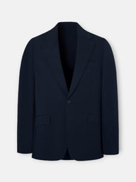 Navy blue technical blazer