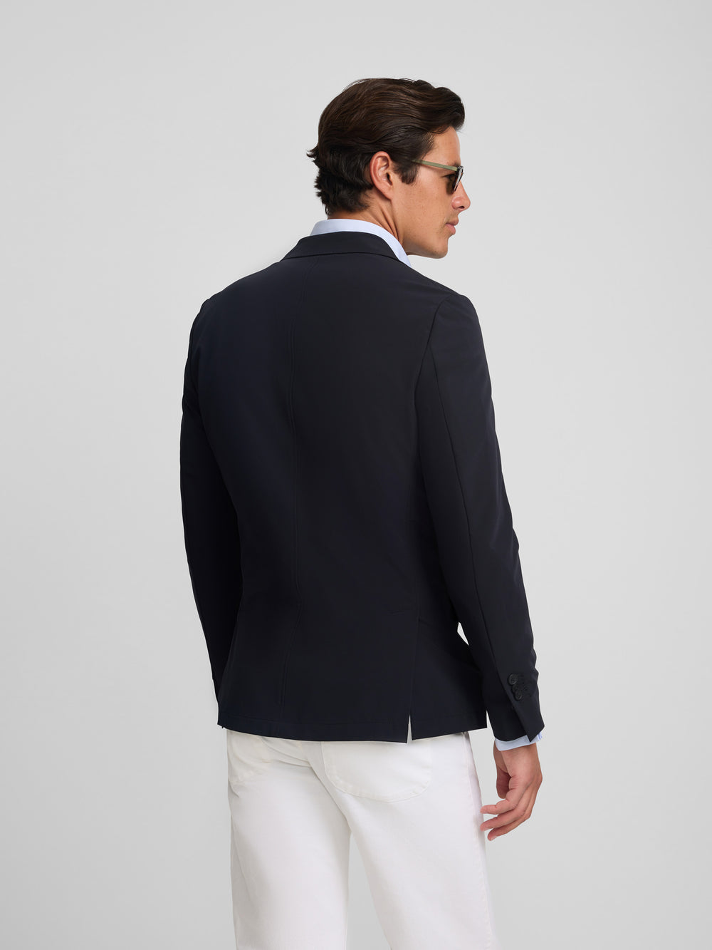Americana tecnica azul marino