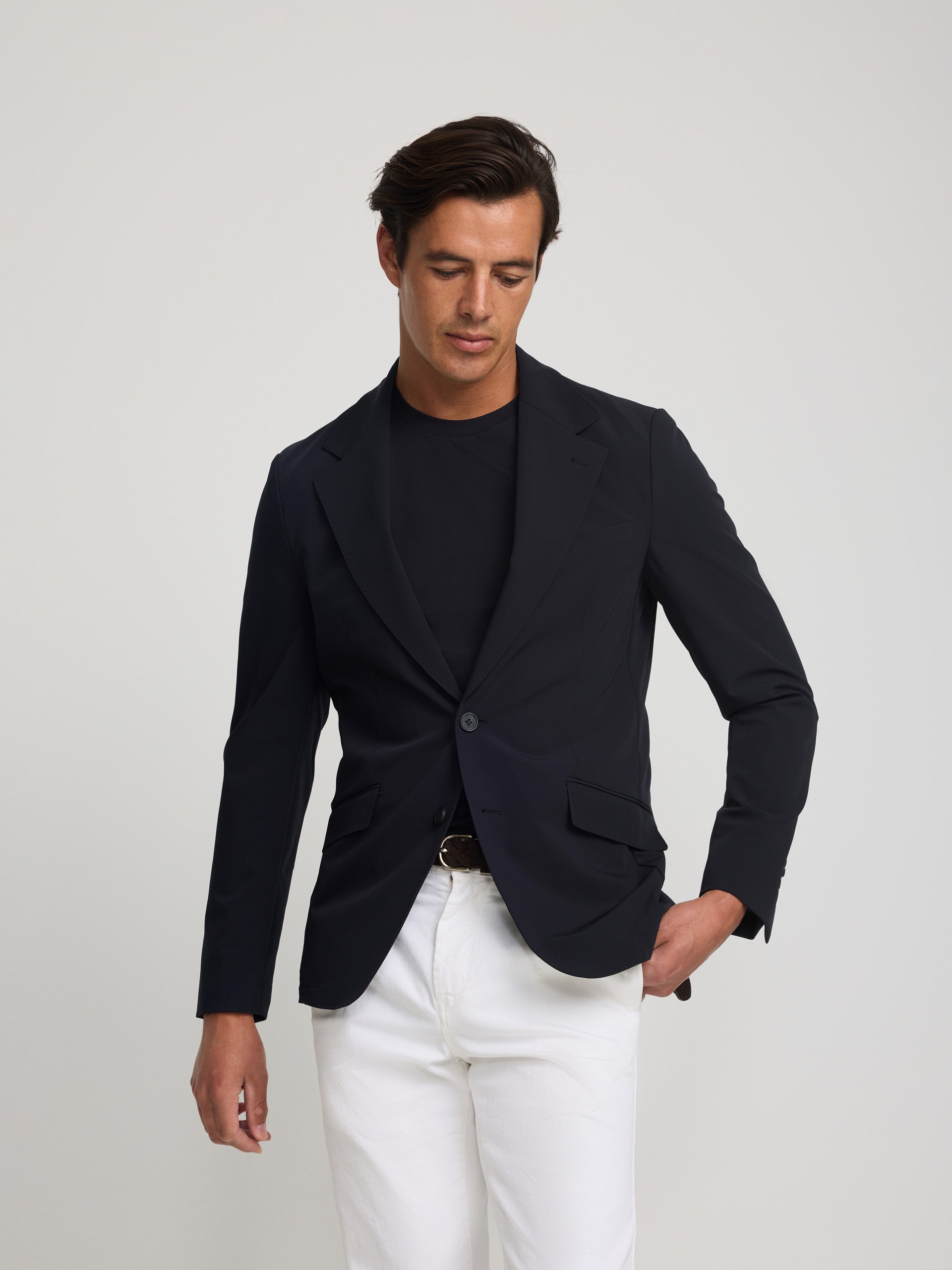Blazer técnico azul-marinho