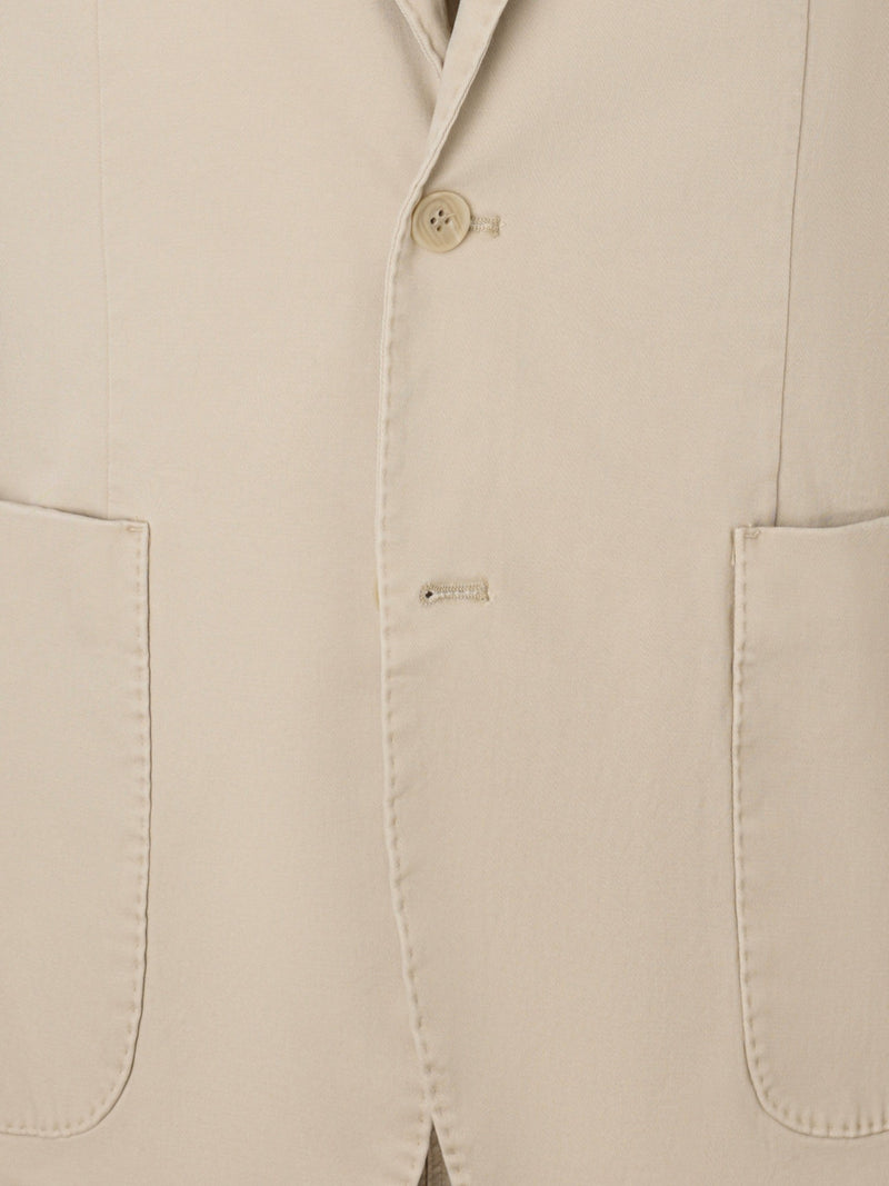 Veste décontractée droite beige