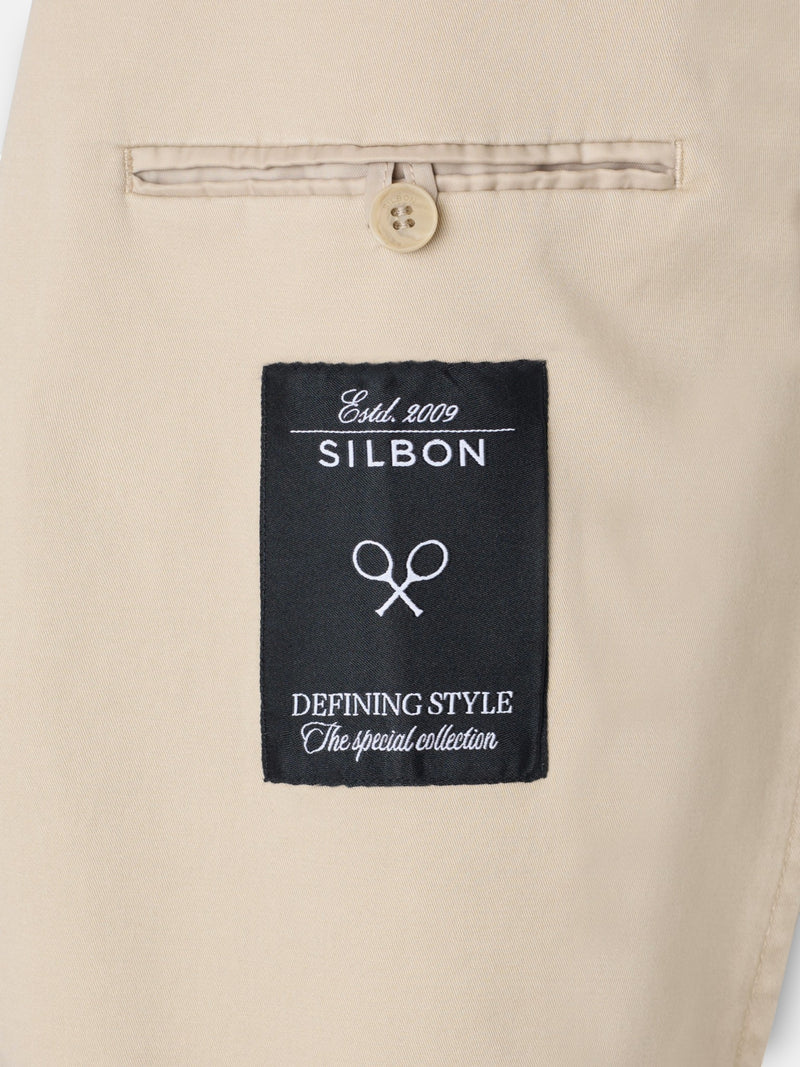 Veste décontractée droite beige