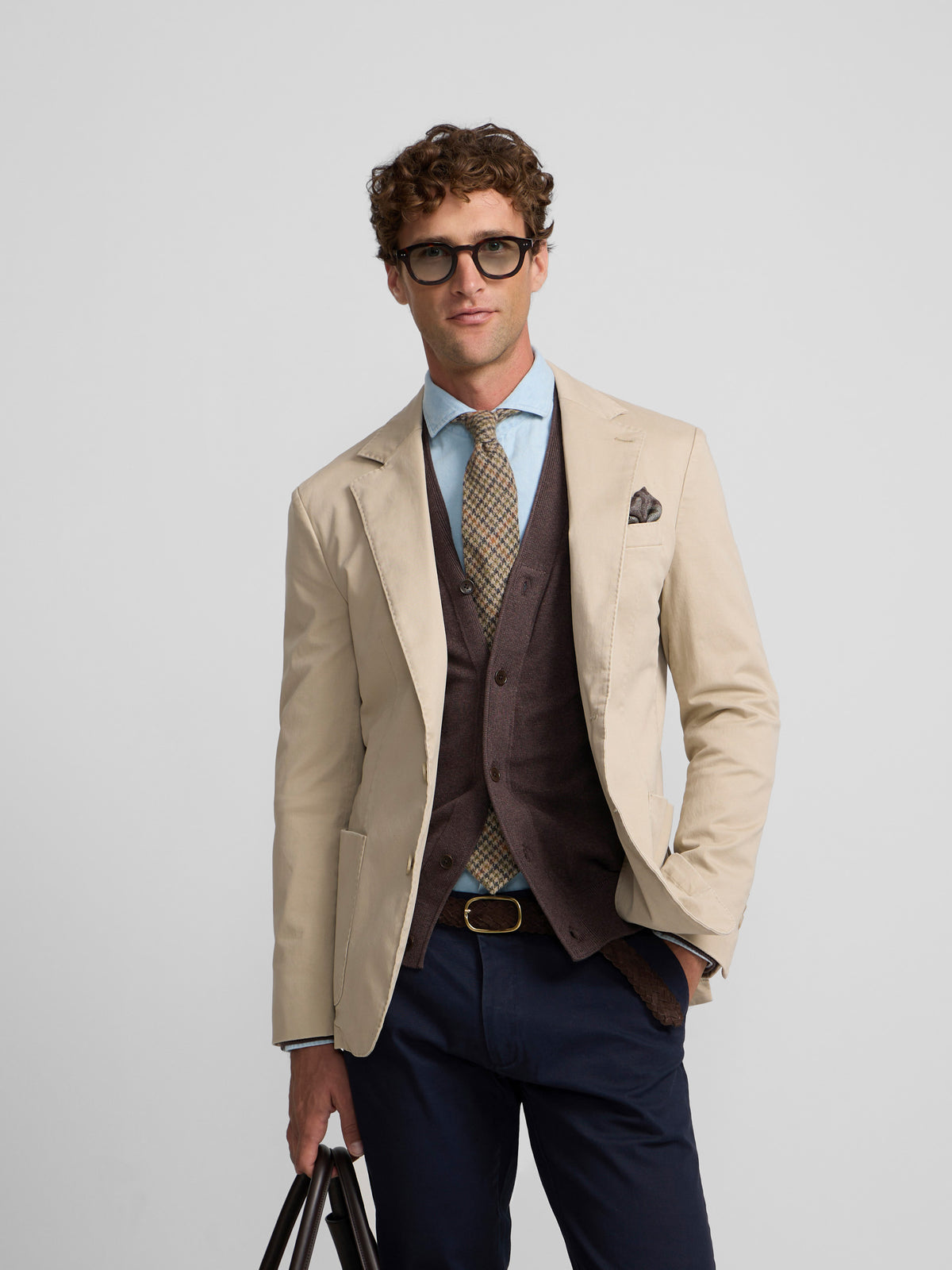 Americana casual recta beige