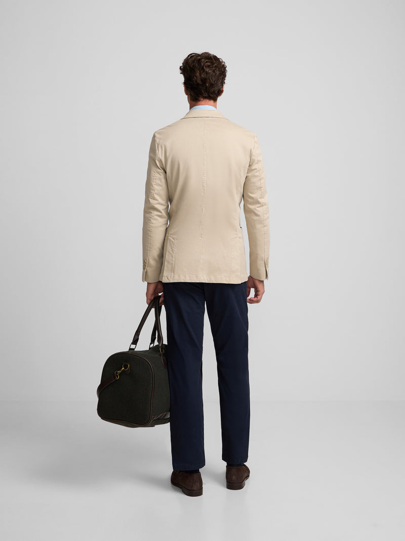Veste décontractée droite beige