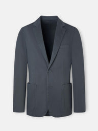 Blazer casual reto cinzento