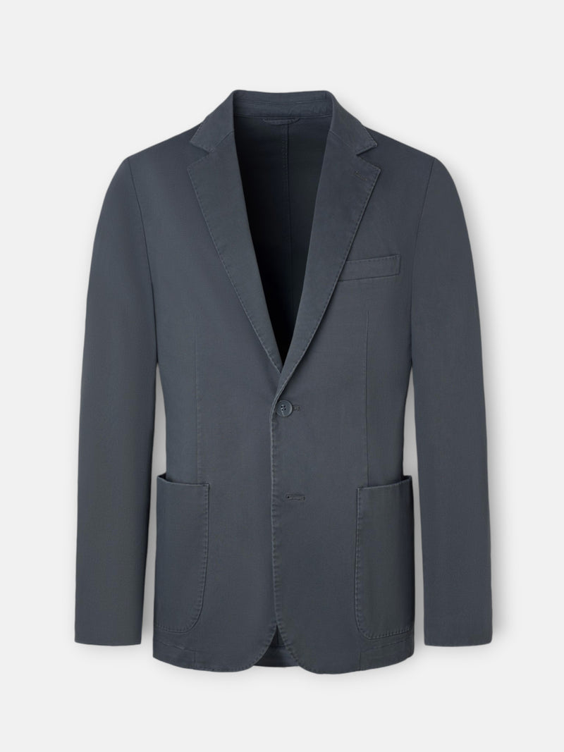 Blazer casual reto cinzento