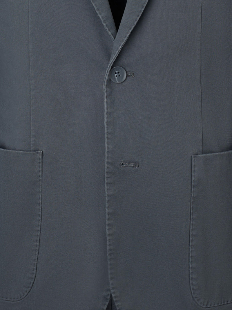 Blazer casual reto cinzento