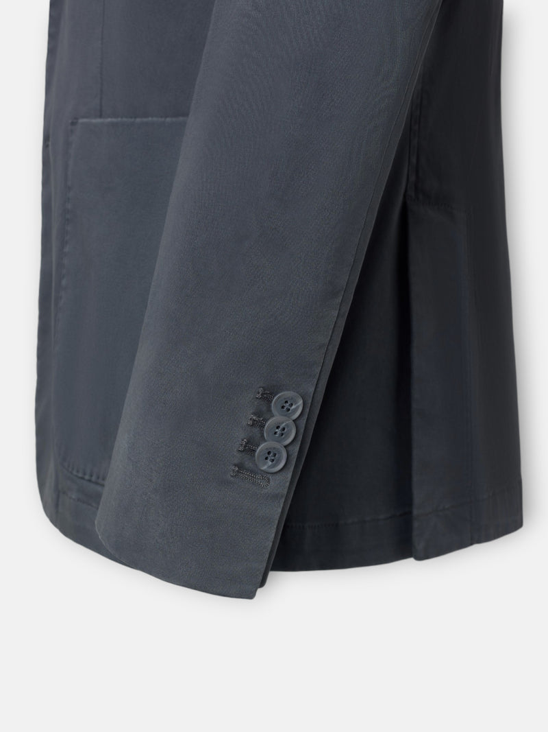 Blazer casual reto cinzento
