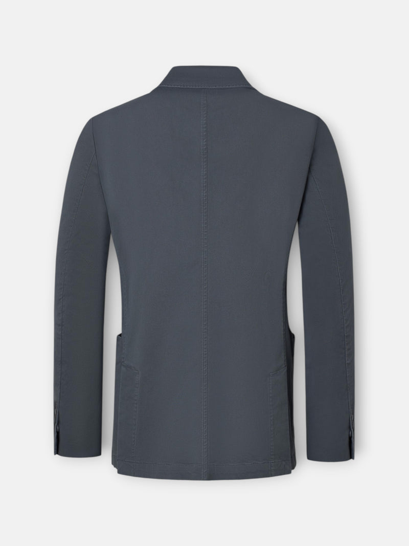 Blazer casual reto cinzento