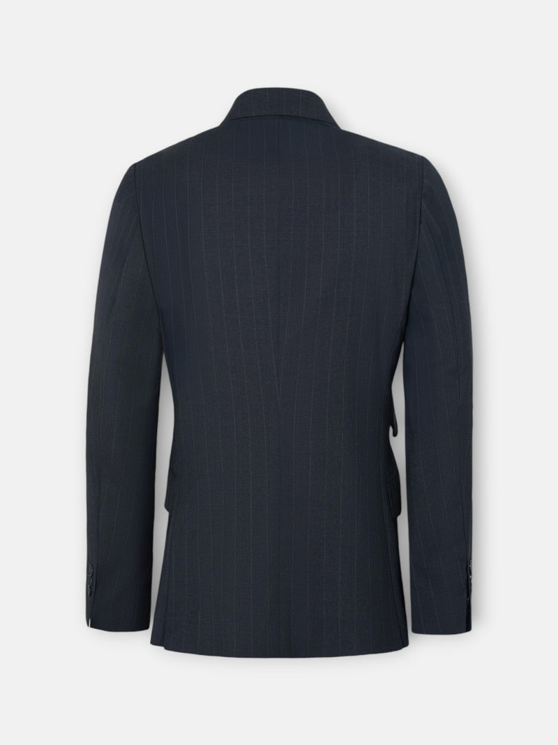 Americana traje raya diplomatica gris