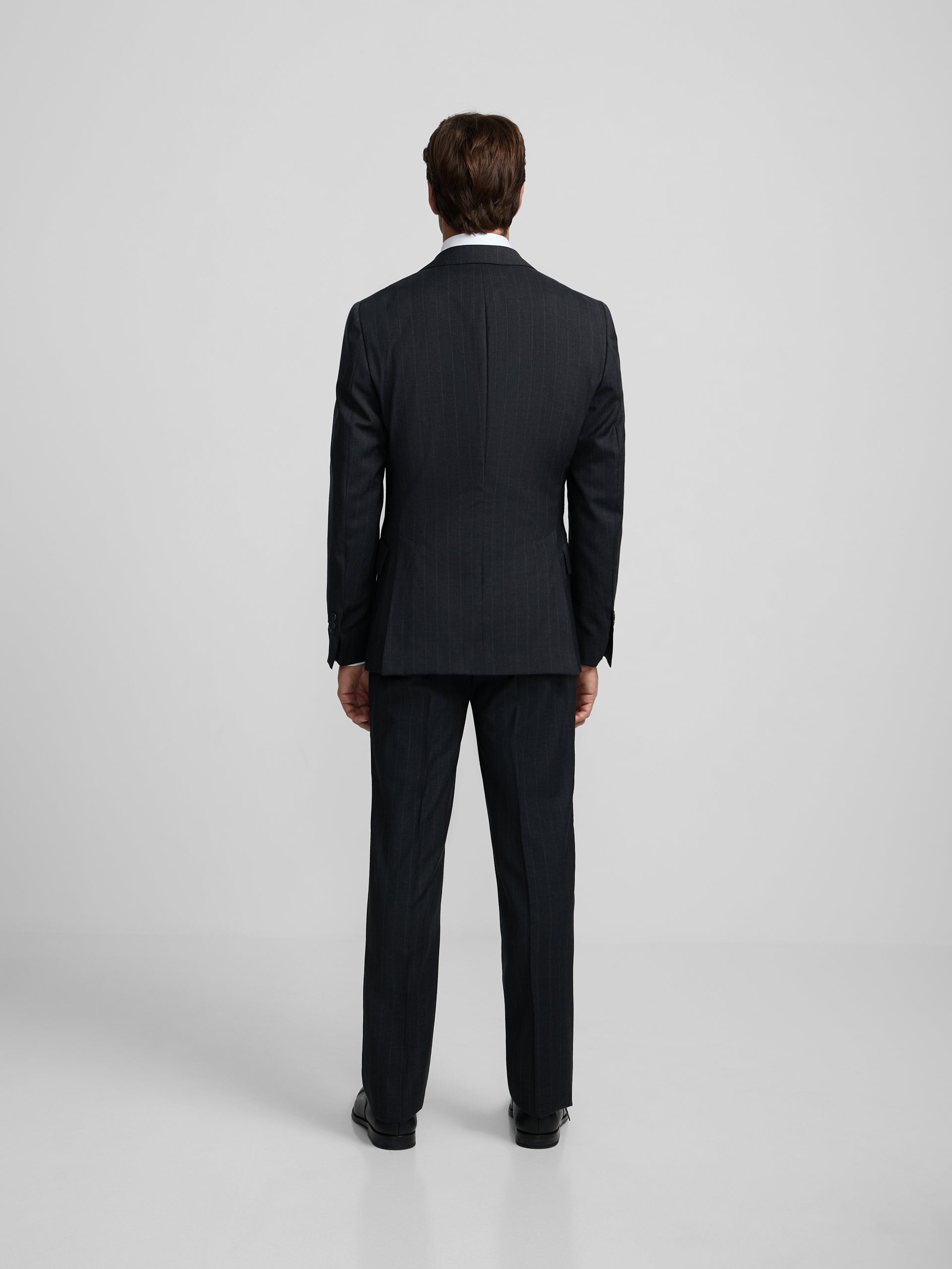 Americana traje raya diplomatica gris
