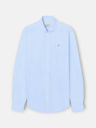 Classic light blue striped sport shirt