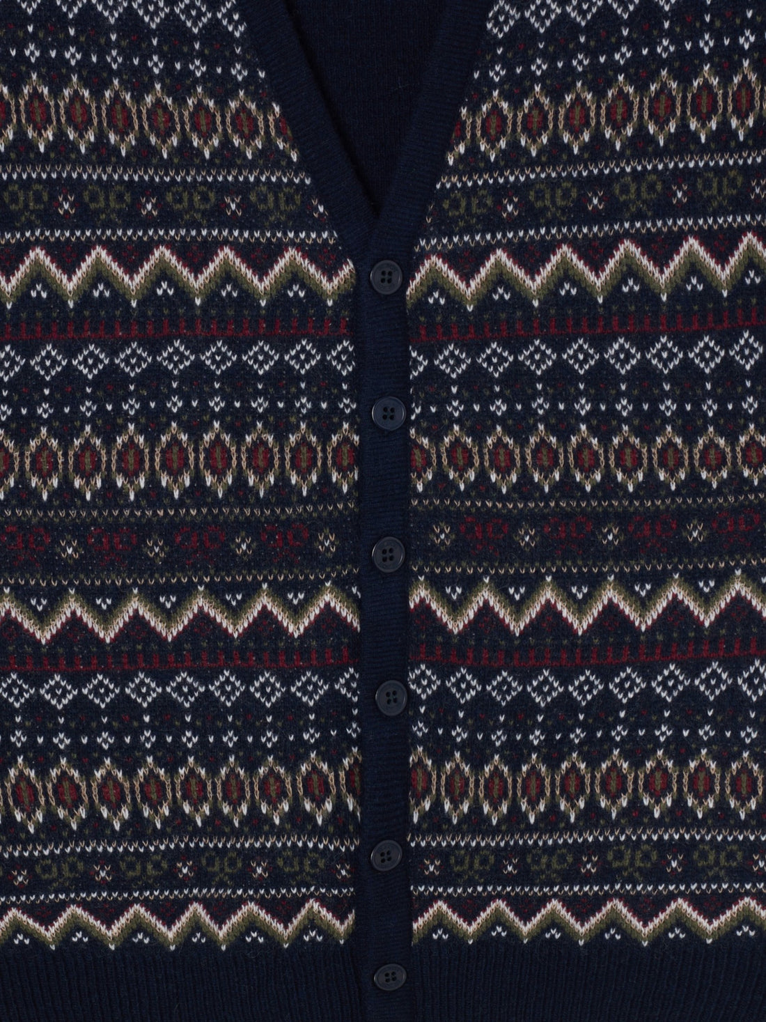 Chaleco punto unique jacquard azul marino