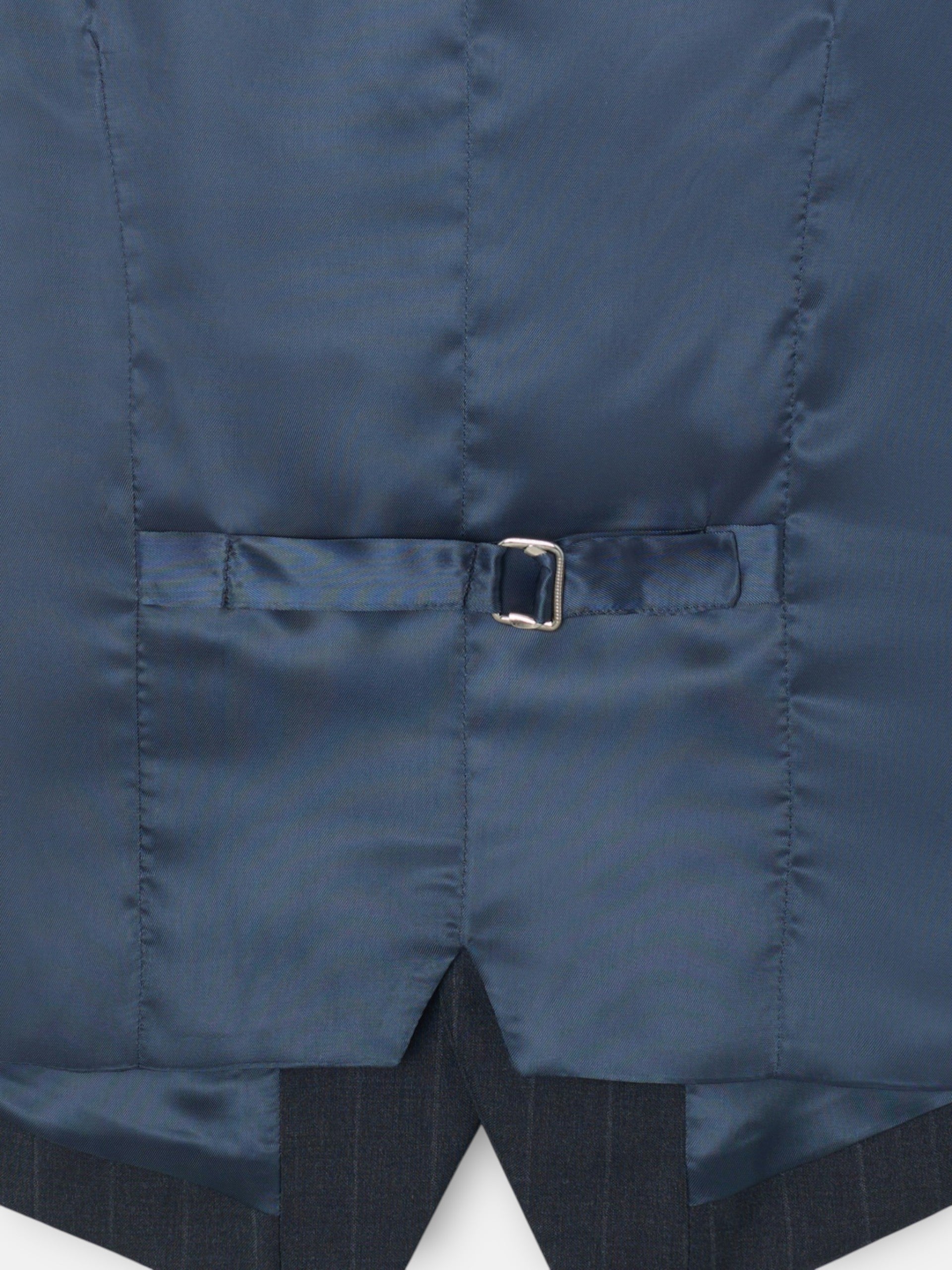 Chaleco traje raya diplomatica gris