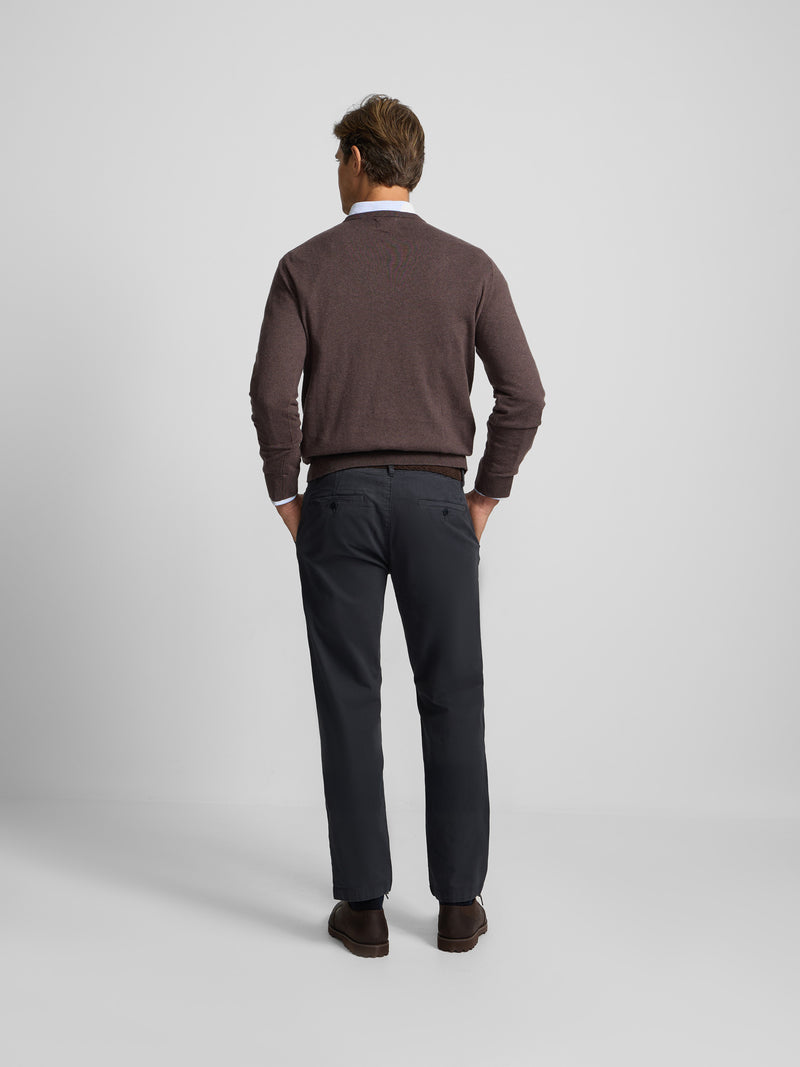 Pantalon sport chino pinza azul marino
