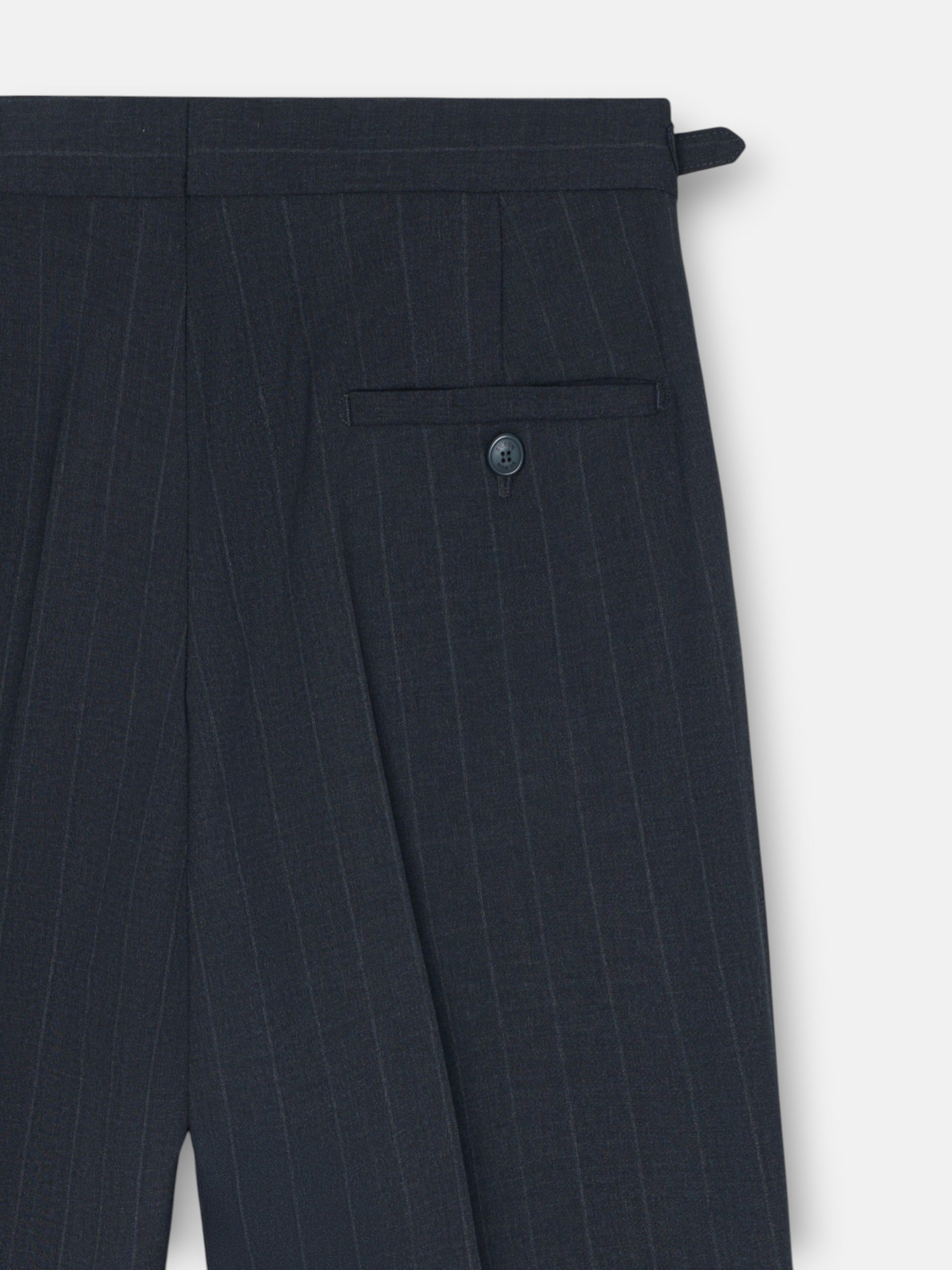 Pantalon traje raya diplomatica gris