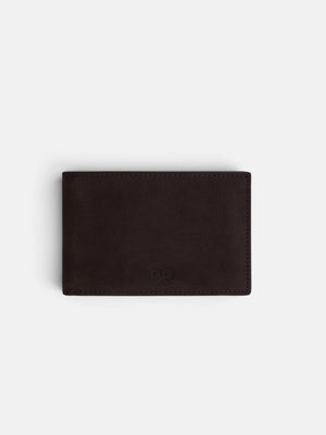 Cartera basica piel marron
