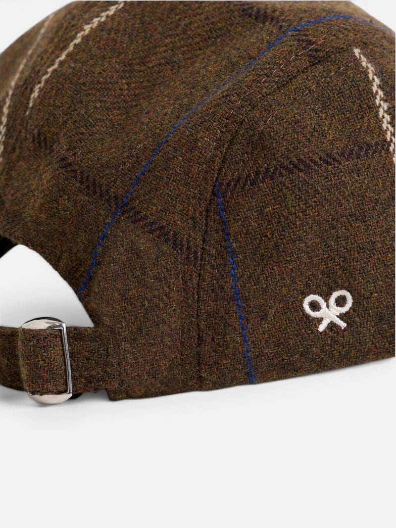 Gorra clásica cuadro marron