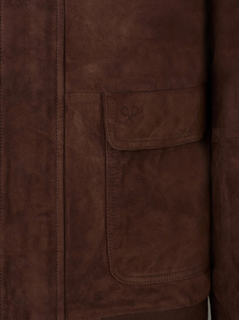 Chaqueta piel Harrington Unique marron