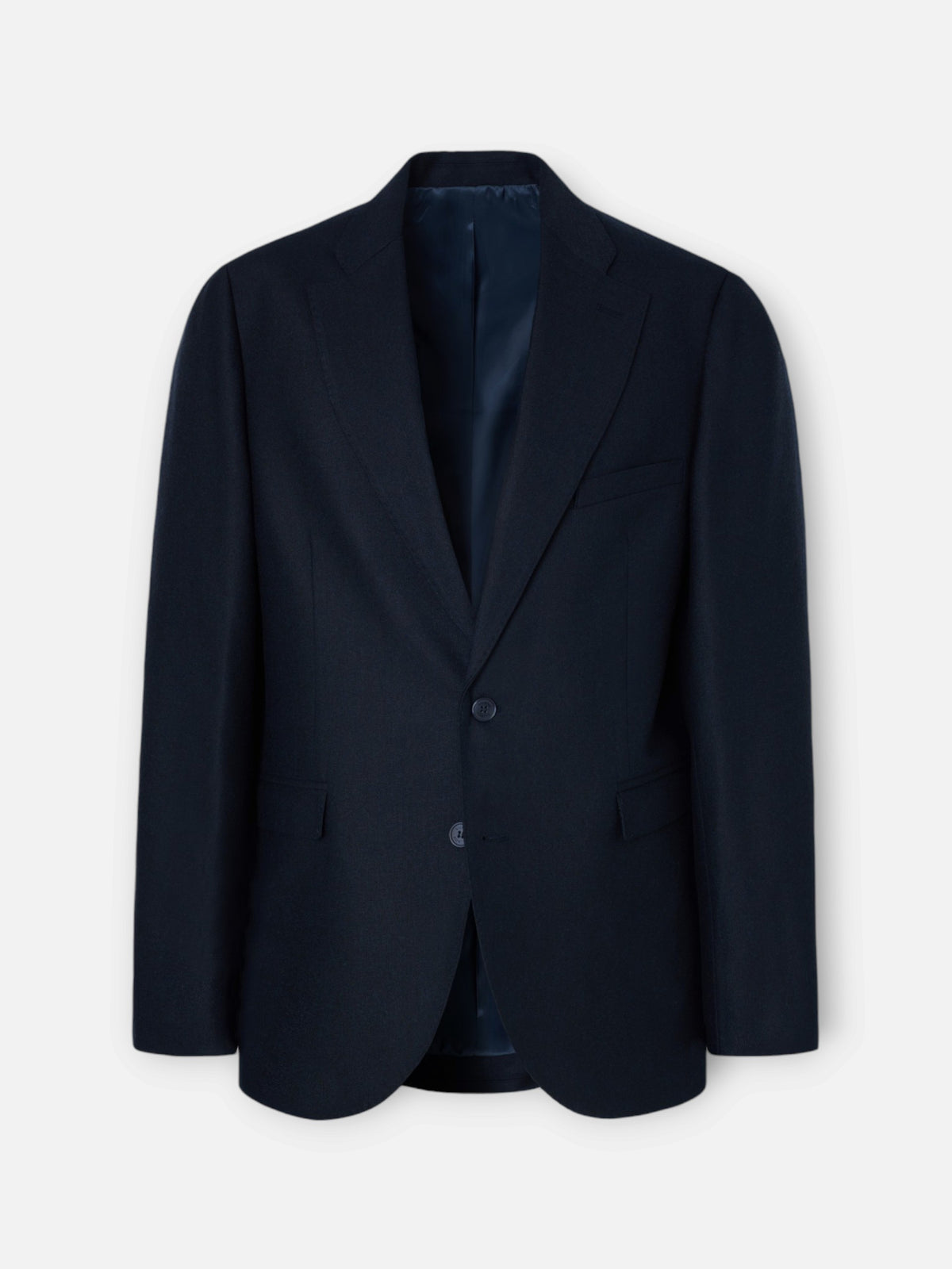 Navy blue plain wool blazer
