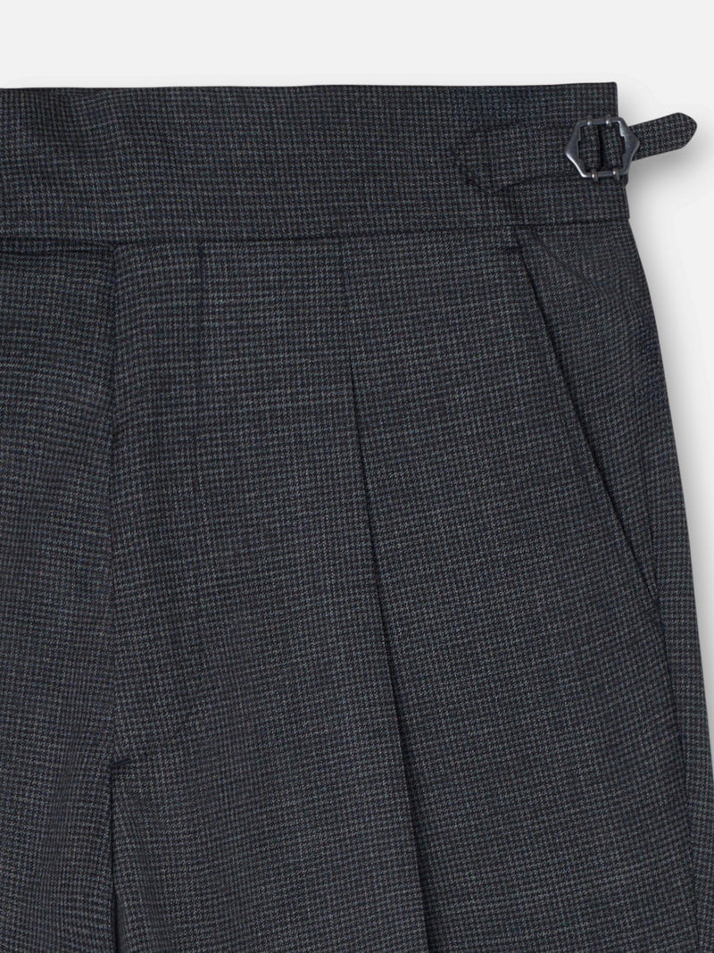 Pantalon traje unique pata de gallo gris