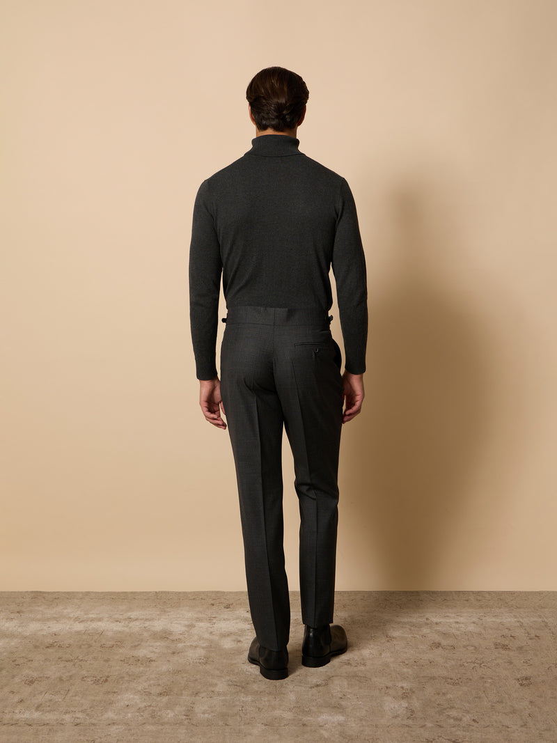 Pantalon traje unique pata de gallo gris