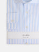 White medium stripe dress shirt