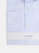 Camisa vestir cuadro pequeño celeste