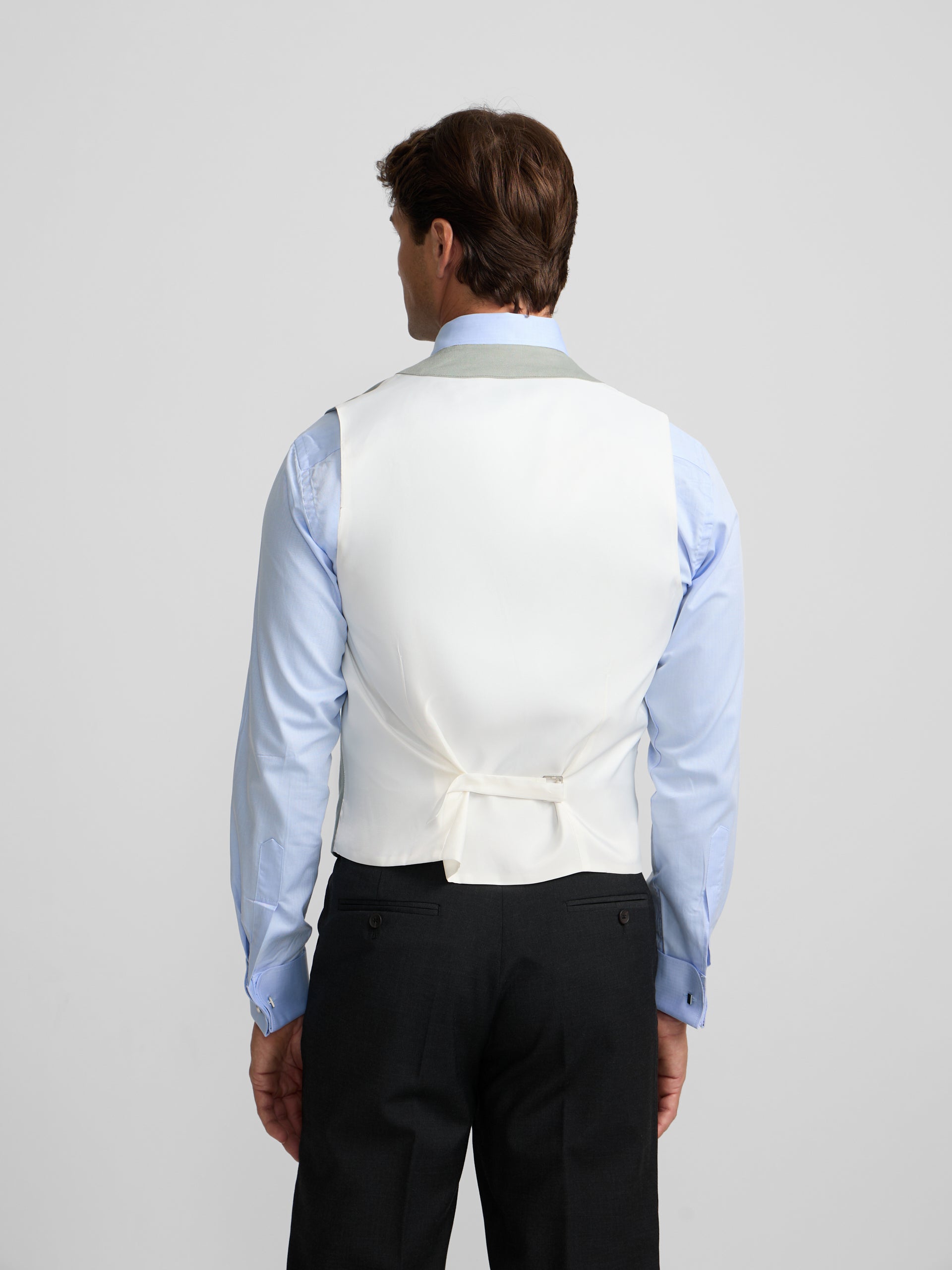 Chaleco chaque cuello clasico verde