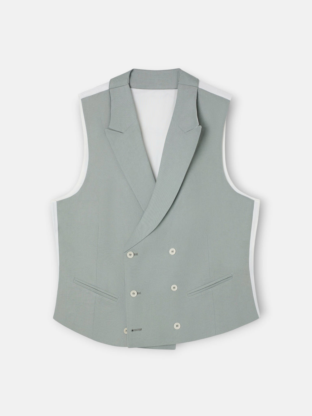 Chaleco chaque cuello clasico verde