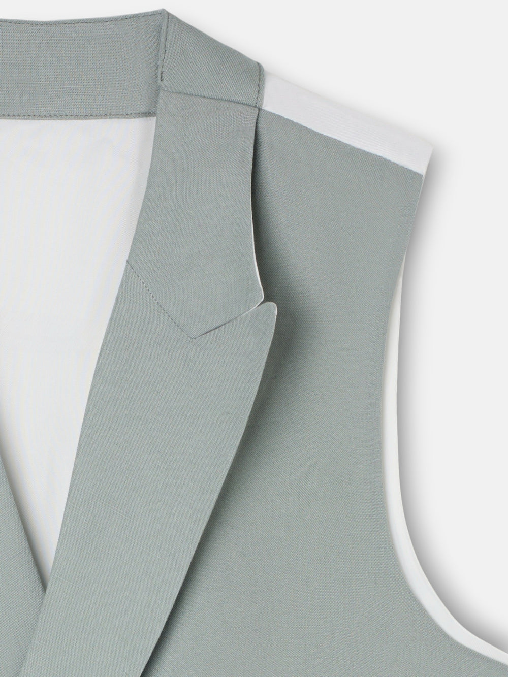 Chaleco chaque cuello clasico verde