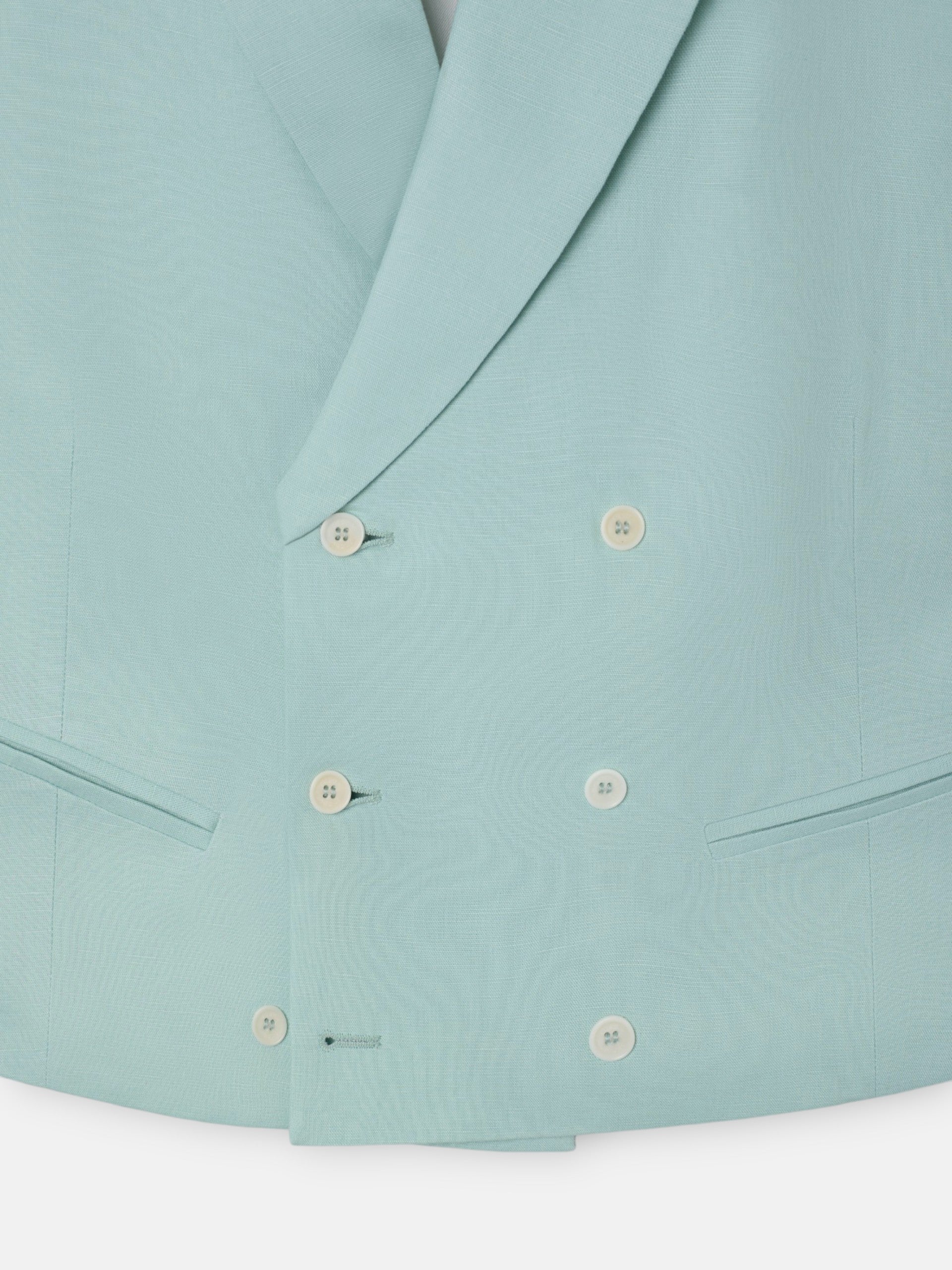 Gilet chaque col classique aigue-marine