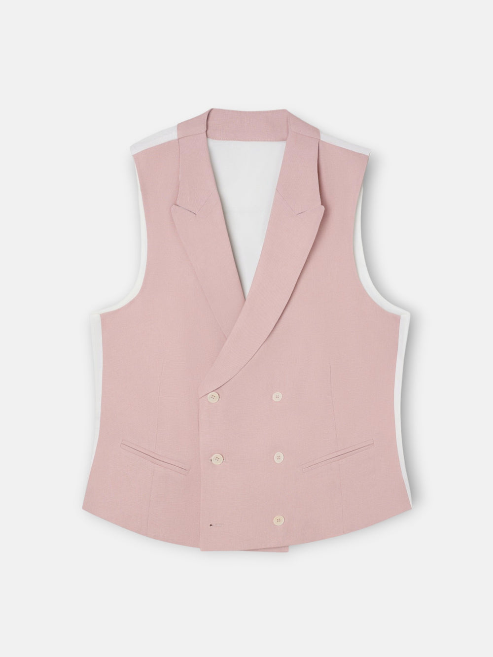 Chaleco chaque cuello clasico coral