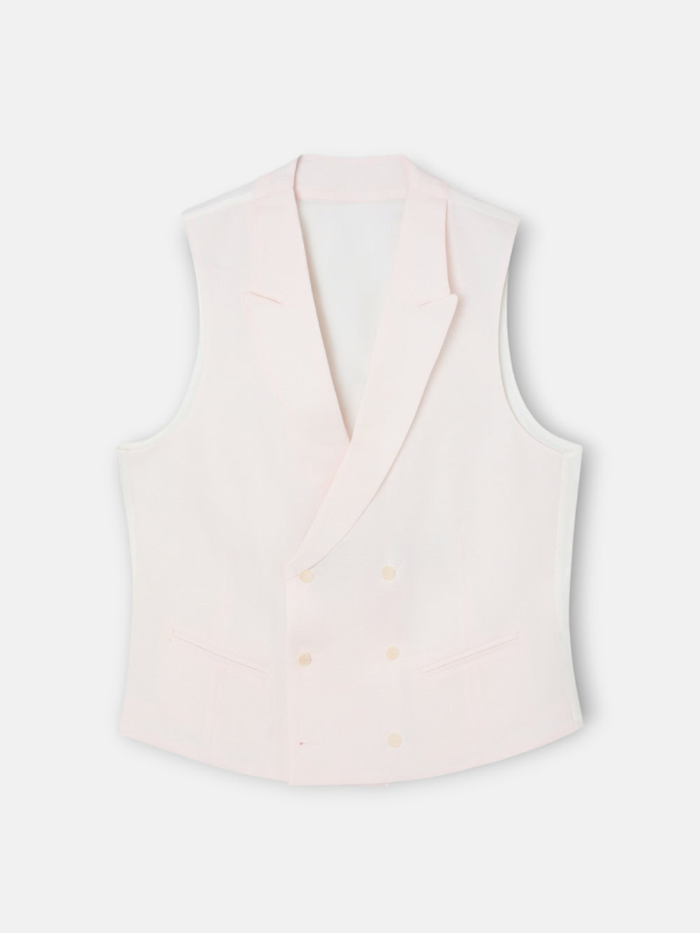 Chaleco chaque cuello clasico rosa